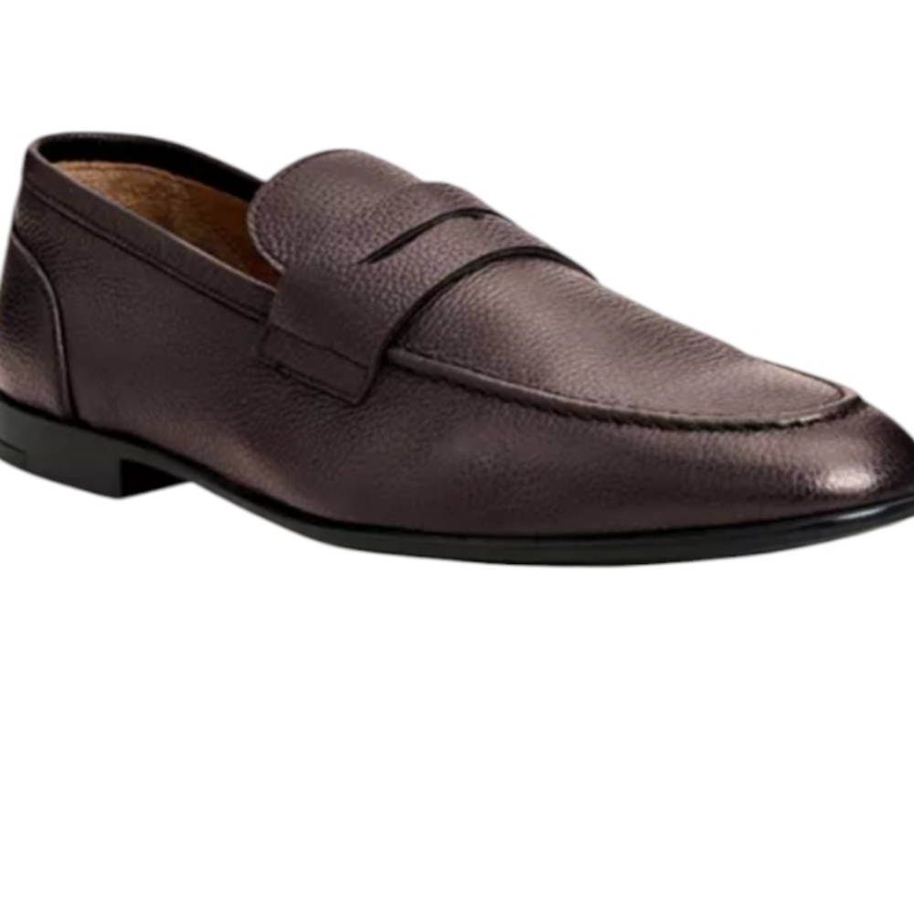 Bruno Magli Men's Lastra Leather Penny Loafers In Brown... Size 10.5